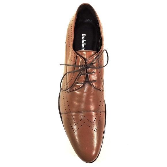 BALDININI ?? MEN\'S SOFT BROWN LEATHER COMFORT DRESS OXFORD SHOES main image 5